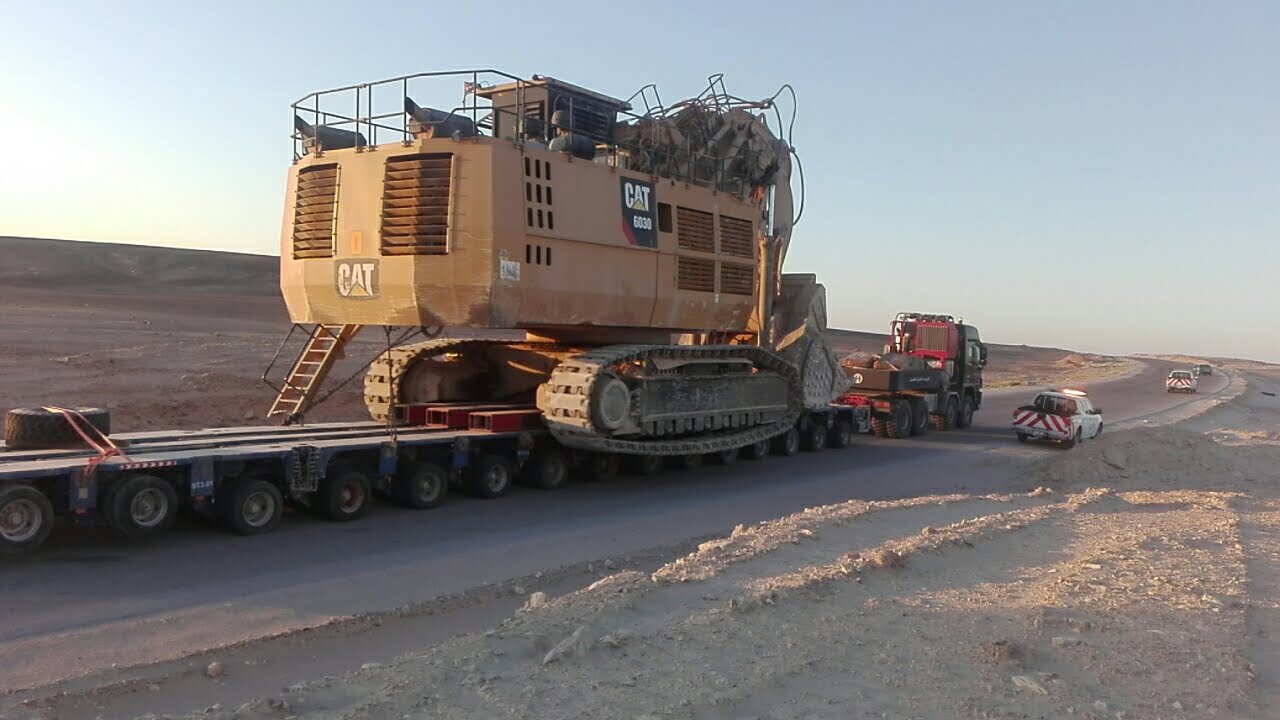 OHH - Transport of 300t CAT 6030 Hydraulic Shovel OHH - Transport of 300t CAT 6030 Hydraulic Shovel