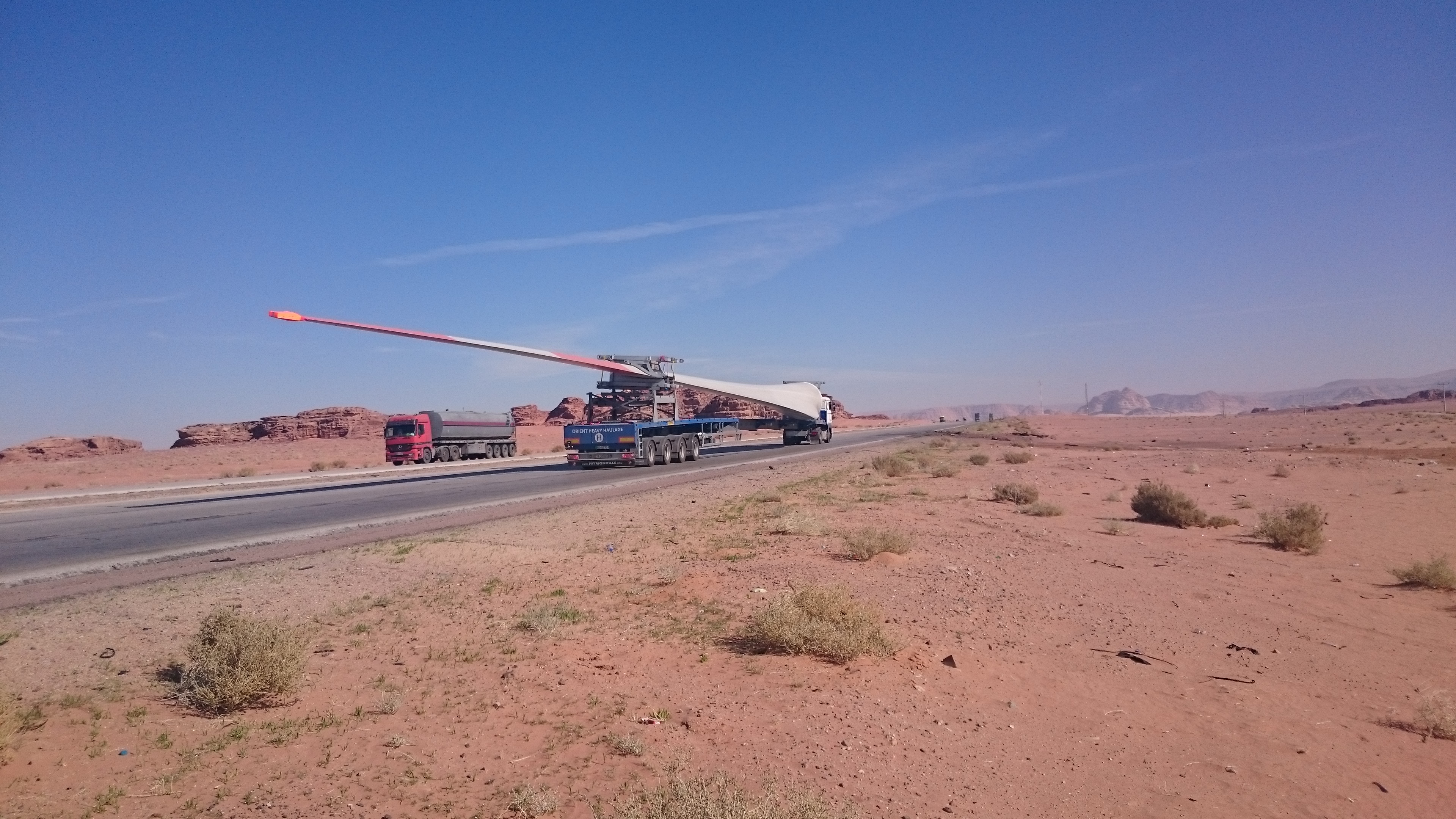 OHH - Transport of Vestas Blades to JWPC Wind Farm