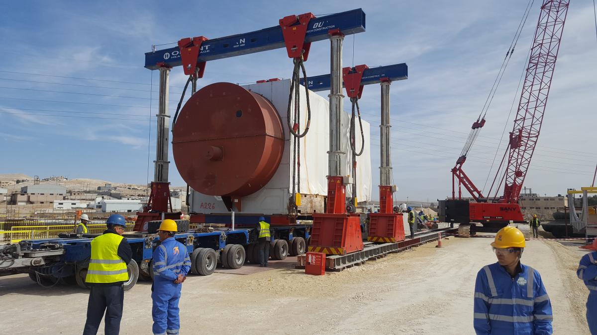 OHH - Installation of GT GTG at ACWA Power Zarqa Project Using SBL500 Gantry Crane OHH - Installation of GT GTG at ACWA Power Zarqa Project Using SBL500 Gantry Crane