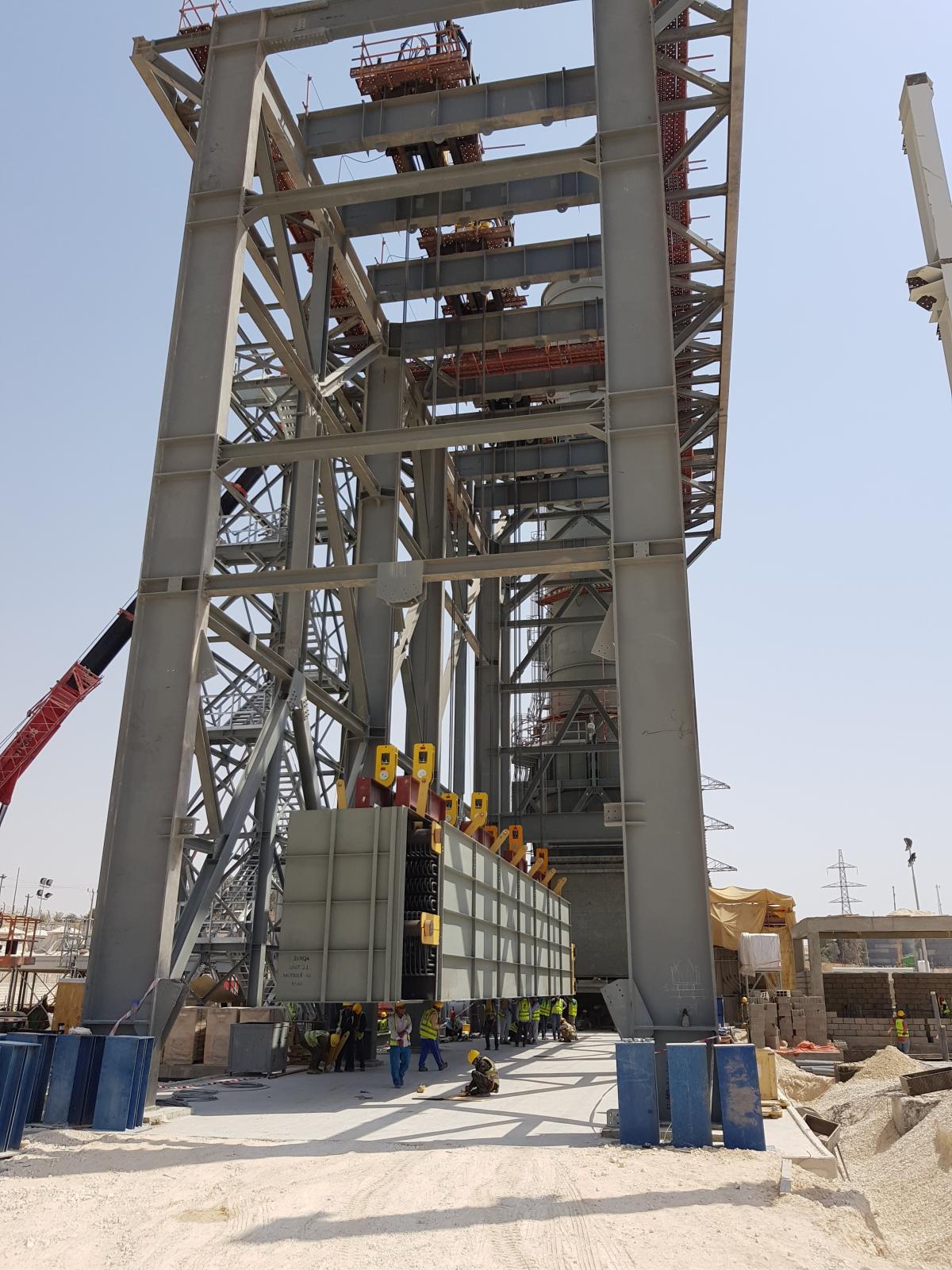 OHH - Installation of HRSG Modules Using 8x 200t Strand Jacks OHH - Installation of HRSG Modules Using 8x 200t Strand Jacks