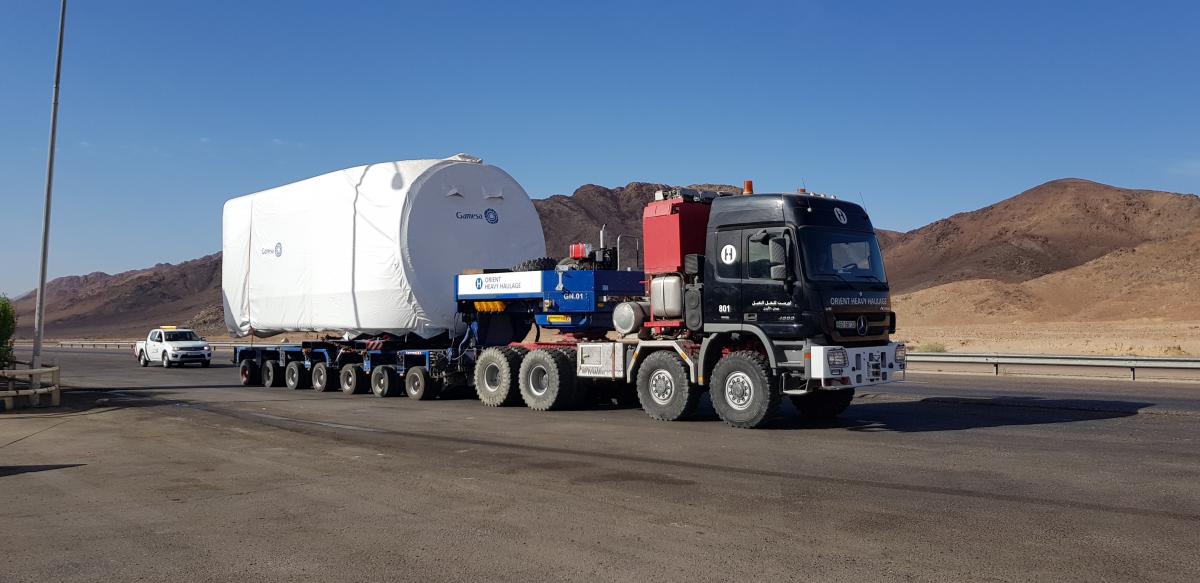 OHH - Transport of Siemens Gamesa 100t Nacelle OHH - Transport of Siemens Gamesa 100t Nacelle