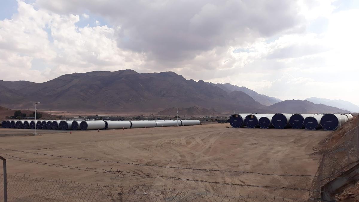 OHH - Storage of Vestas Tower Sections OHH - Storage of Vestas Tower Sections