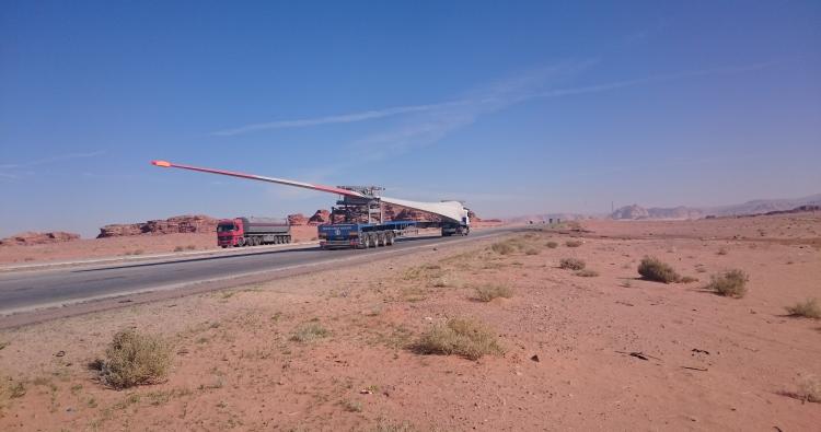 OHH - Transport of Vestas Blades to JWPC Wind Farm