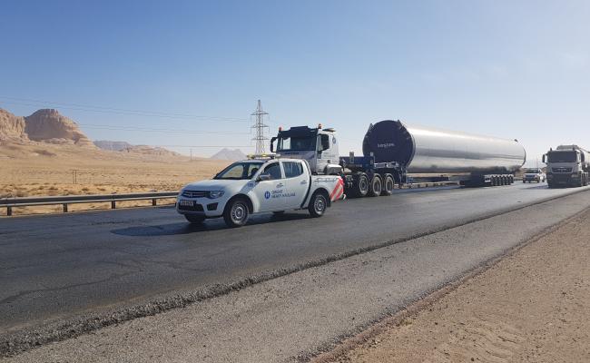 OHH - Transport of Vestas Tower Section for Fujeij WInd Farm