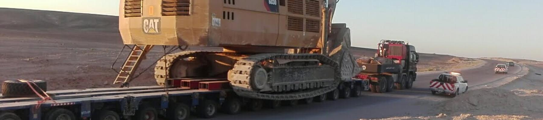 OHH - Transport of 300t CAT 6030 Hydraulic Shovel